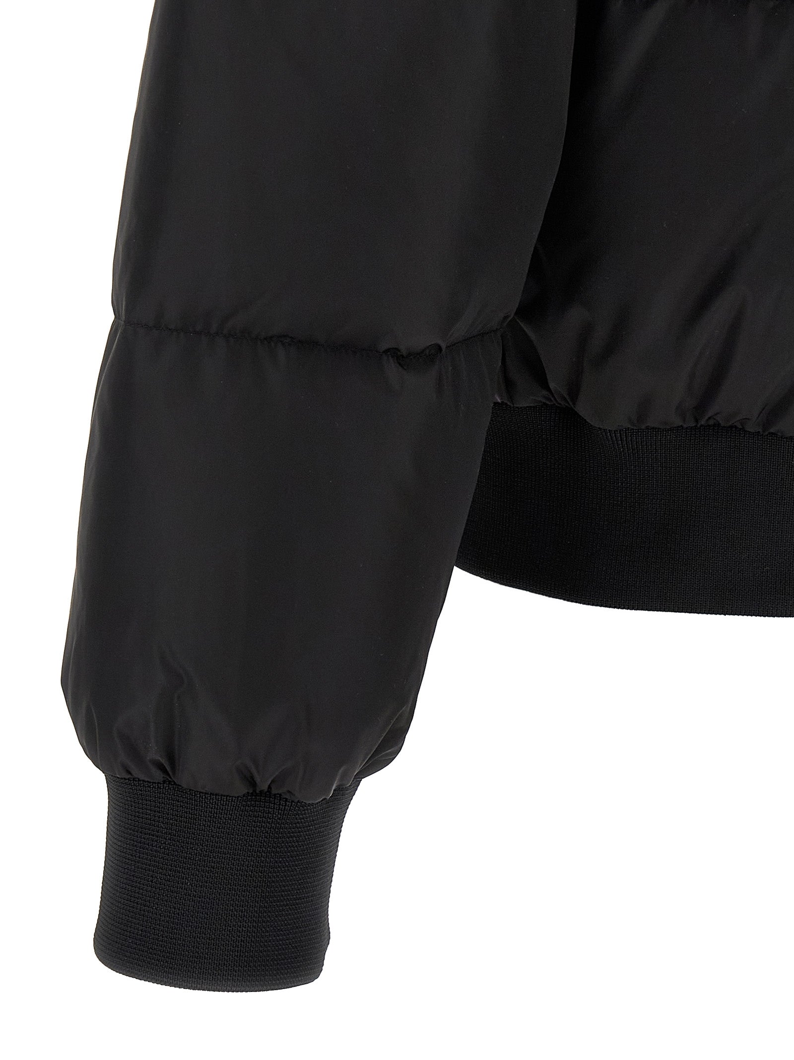 Padded bomber jacket Black Polyamide Down Jacket, Parka, Casual