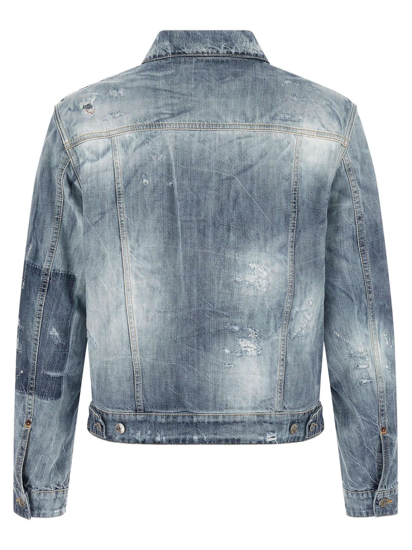 La Jean denim jacket Blue Cotton Down Jacket, Parka, Casual