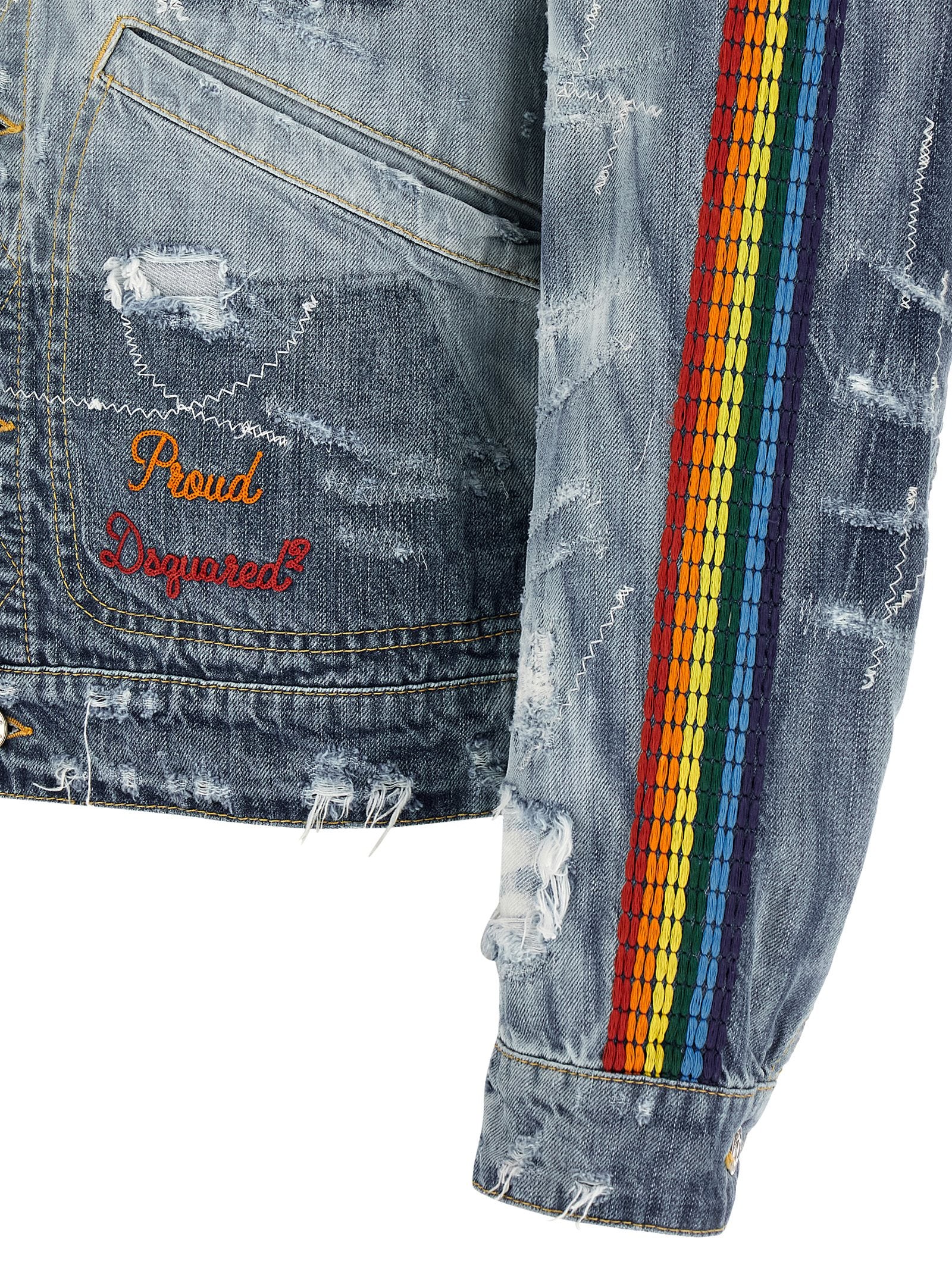 La Jean denim jacket Blue Cotton Down Jacket, Parka, Casual
