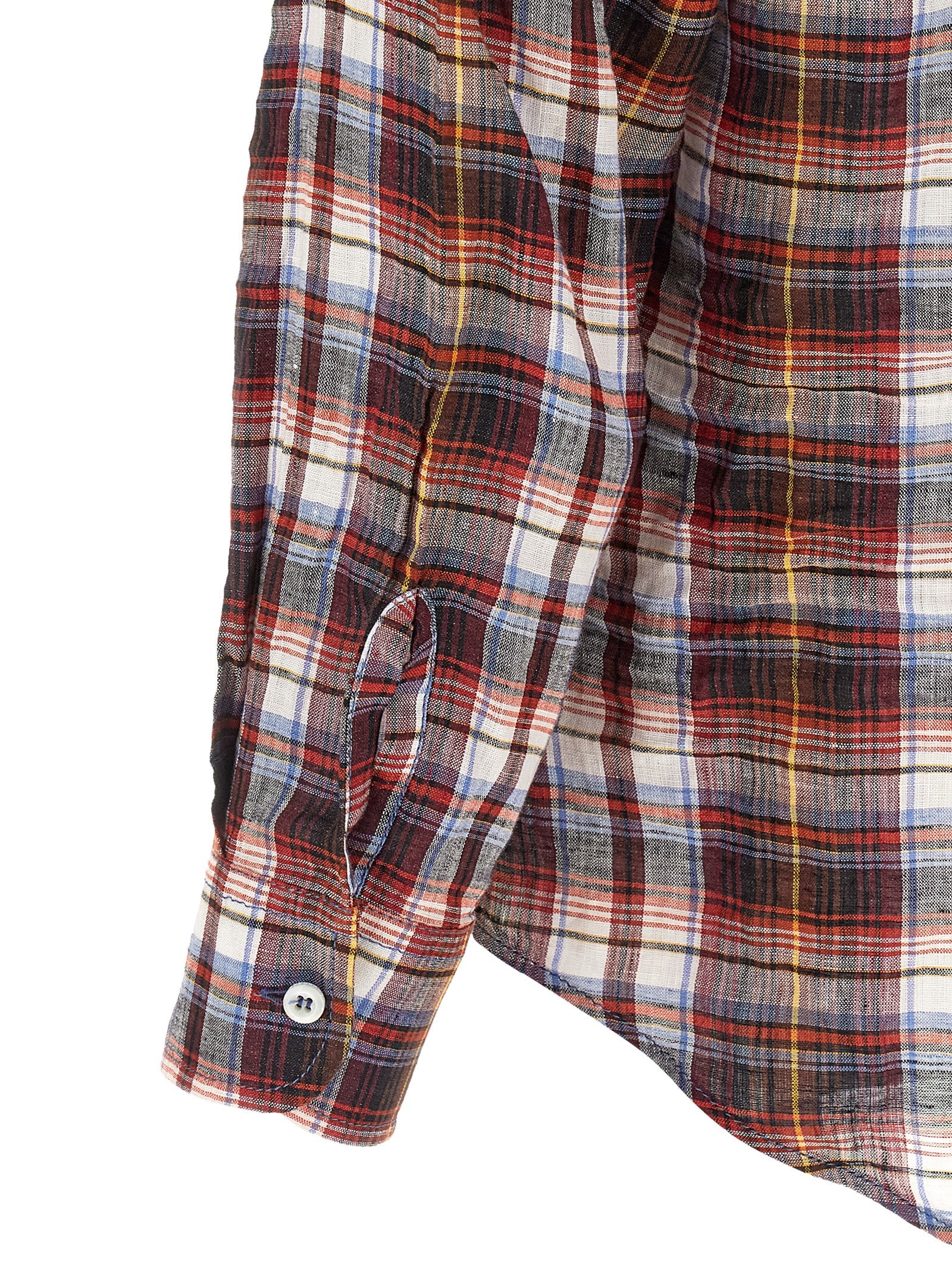 Canadian Vintage shirt Red Linen Shirt, Blouse