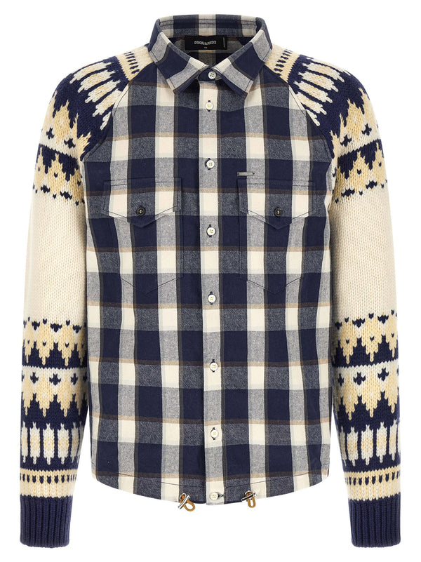 Dsquared2 Classic Check Drawstring Shirt