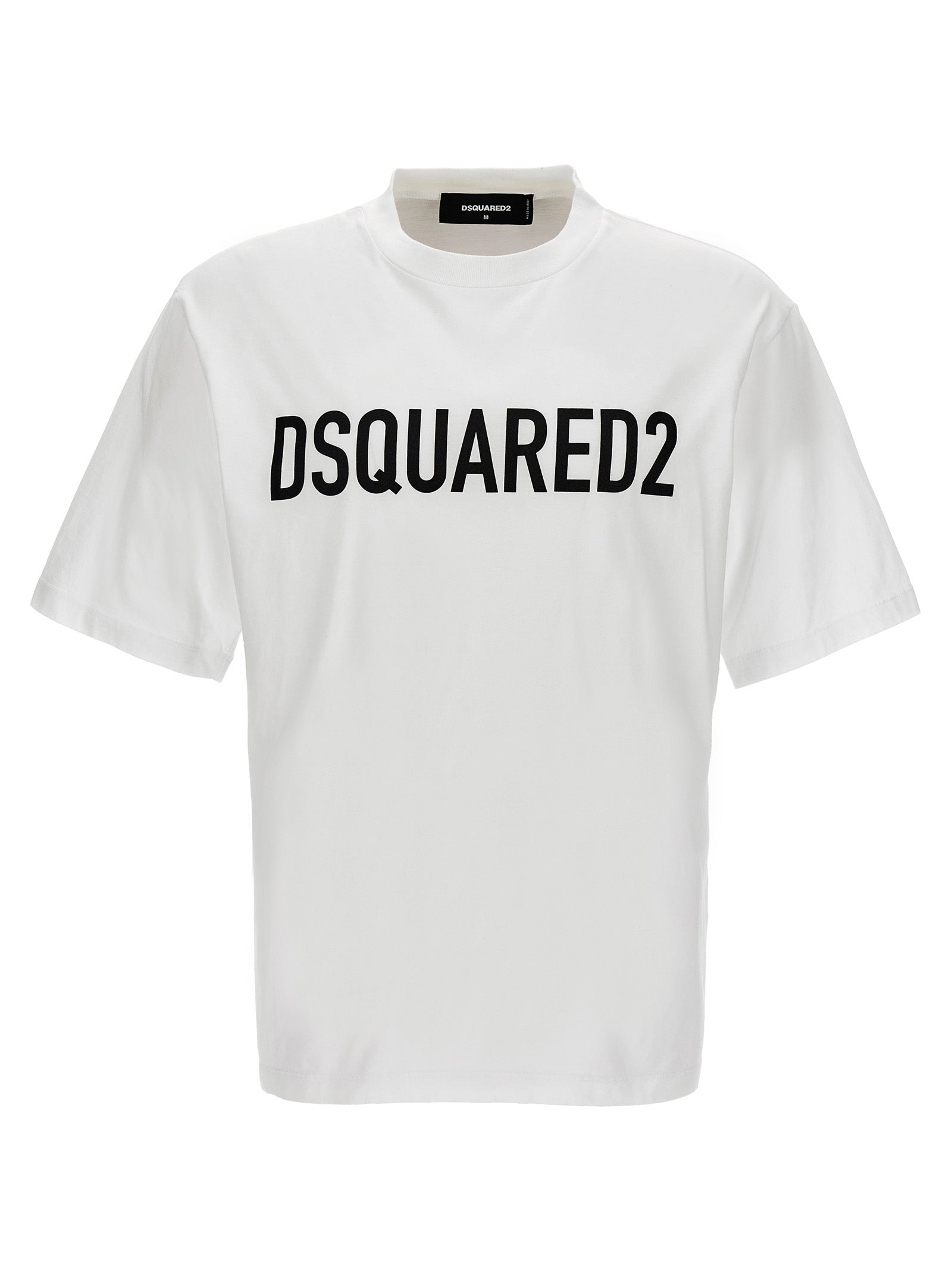 Logo T-shirt White/black Cotton