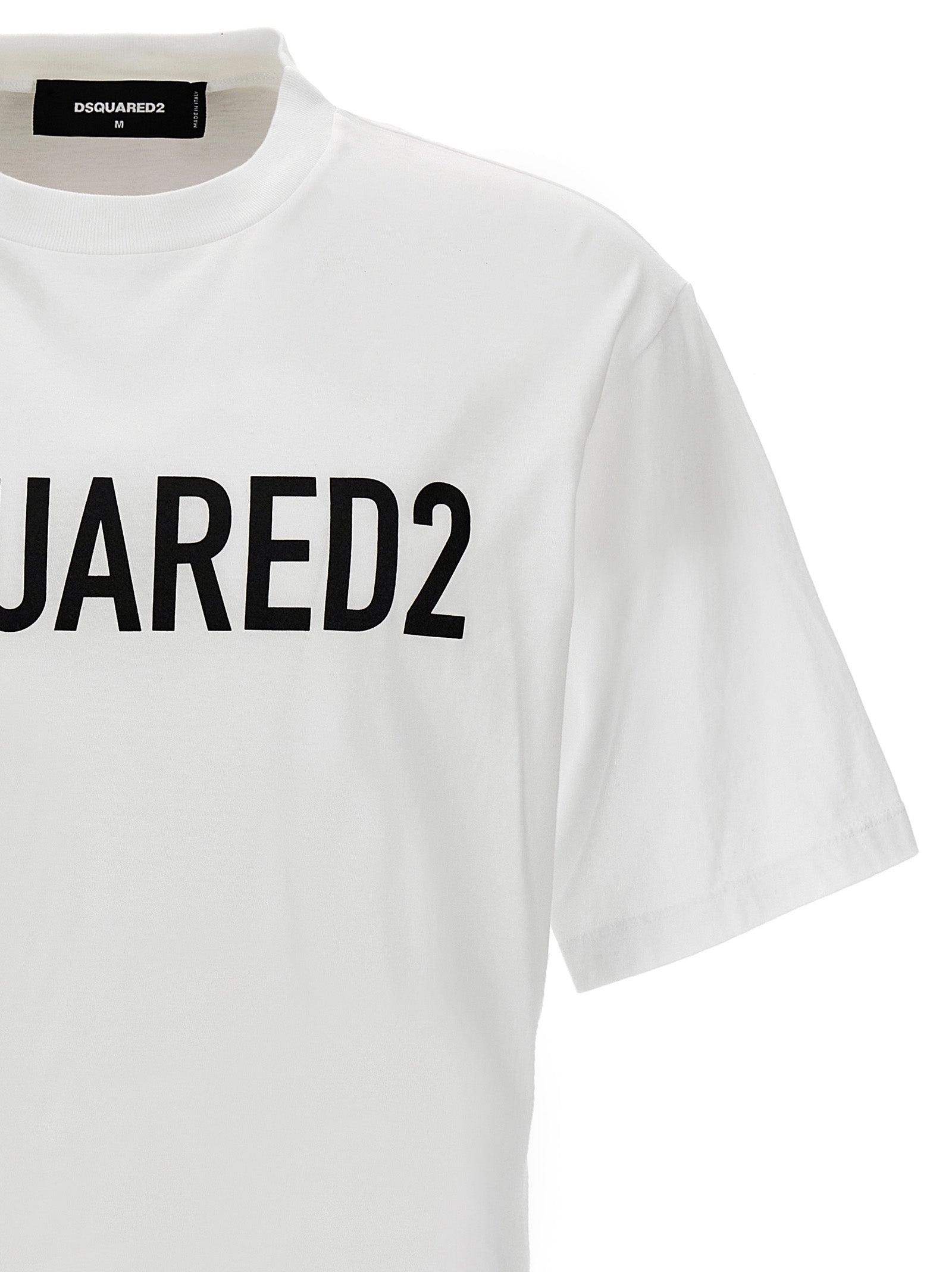 Logo T-shirt White/black Cotton