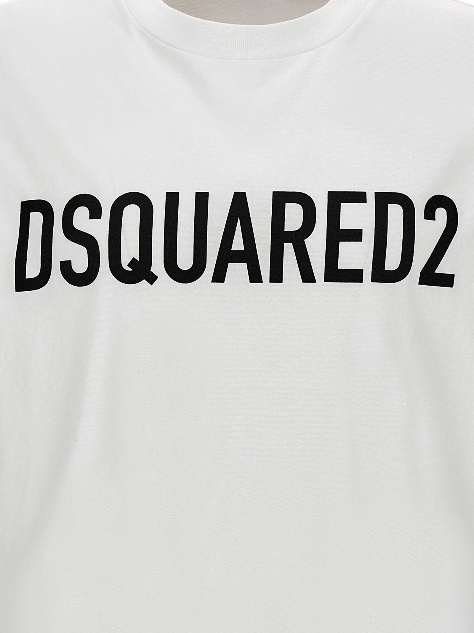 Logo T-shirt White/black Cotton