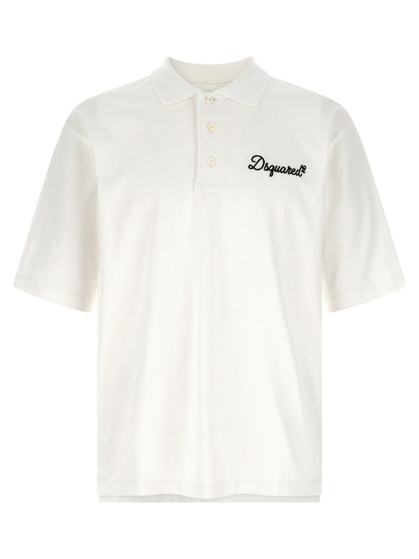 Dsquared2 polo shirt in off-white