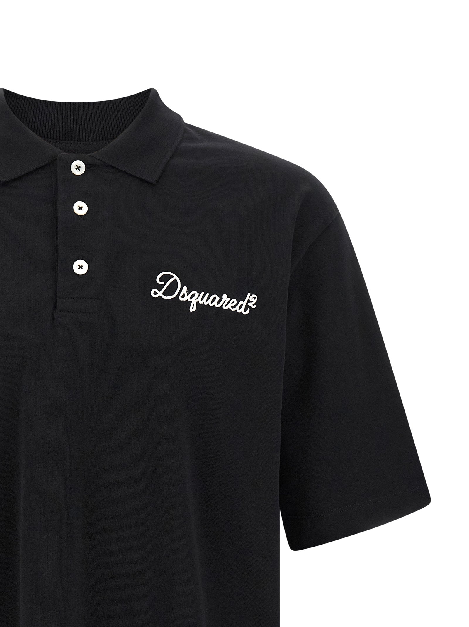 Dsquared2 Signature polo shirt Black Cotton