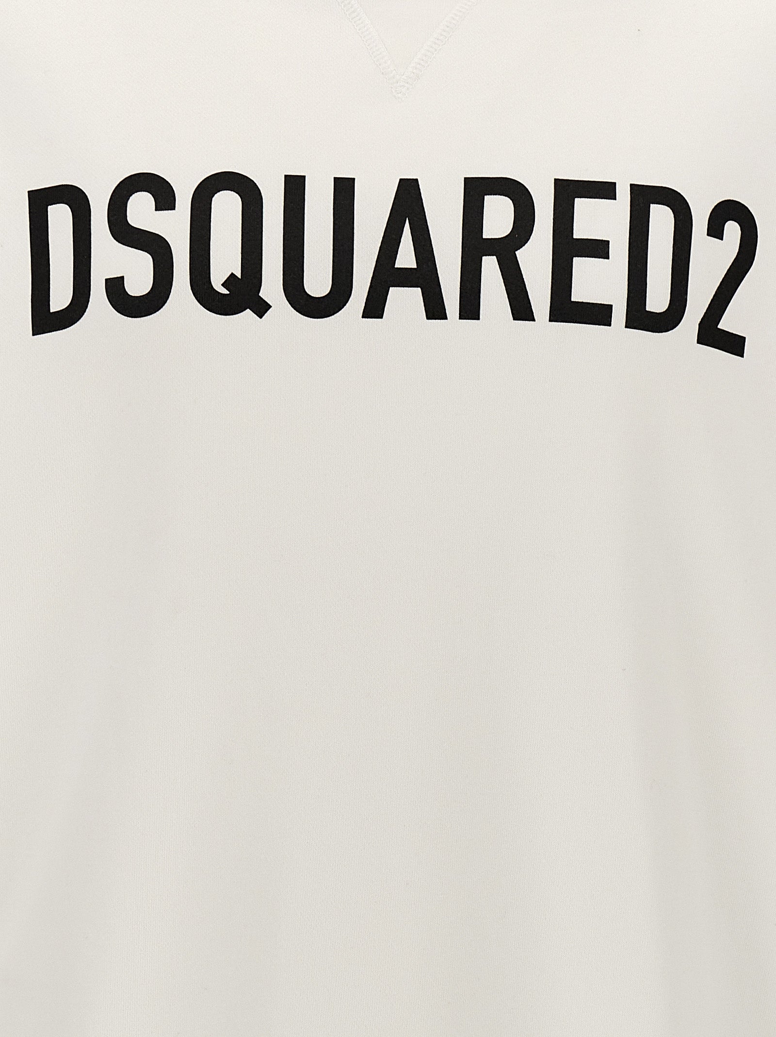 Logo print hoodie White/black Cotton Sweatshirt