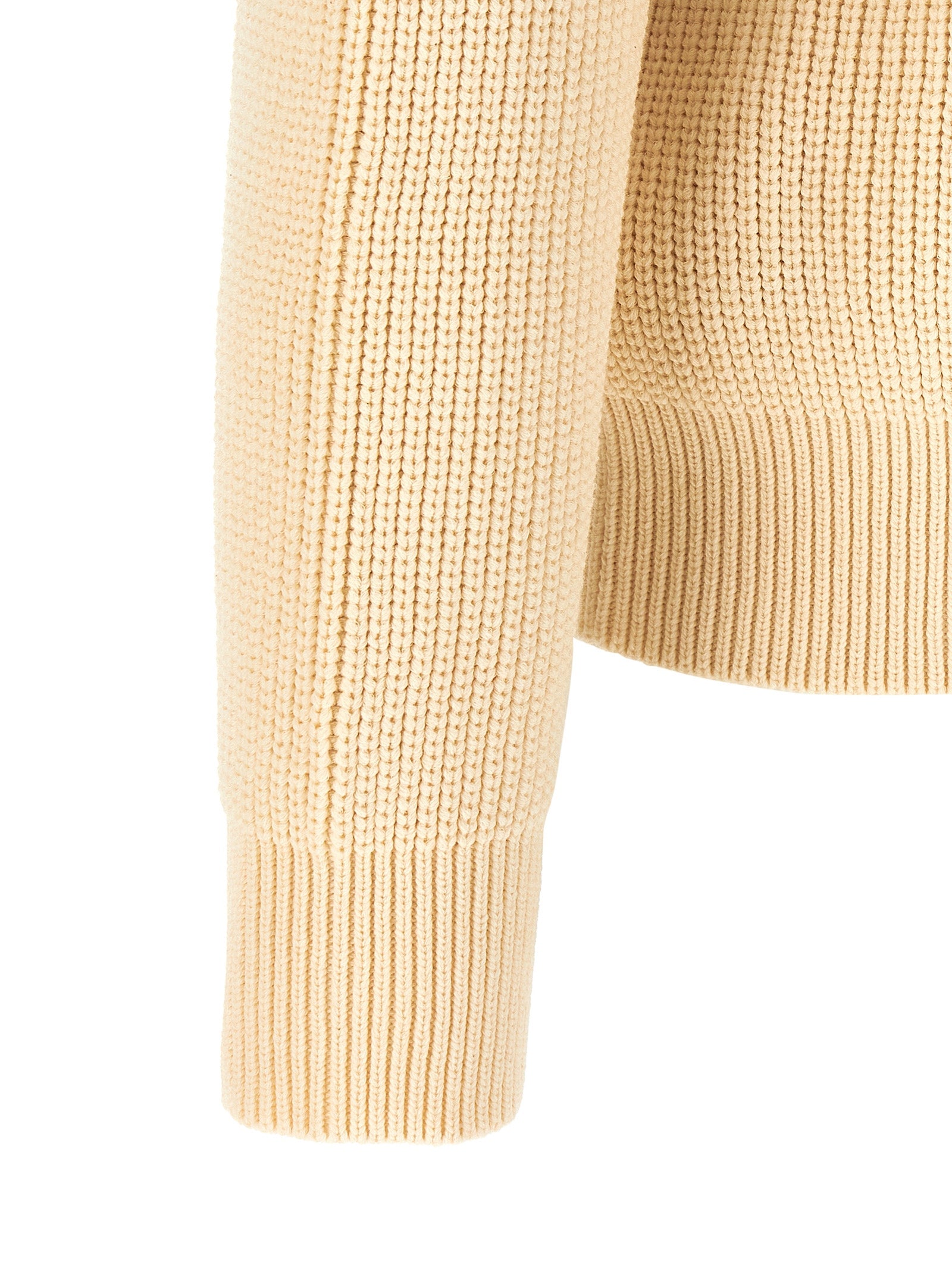 Denim Mix D2 cardigan Beige Cotton Polyamide Sweater, Cardigans
