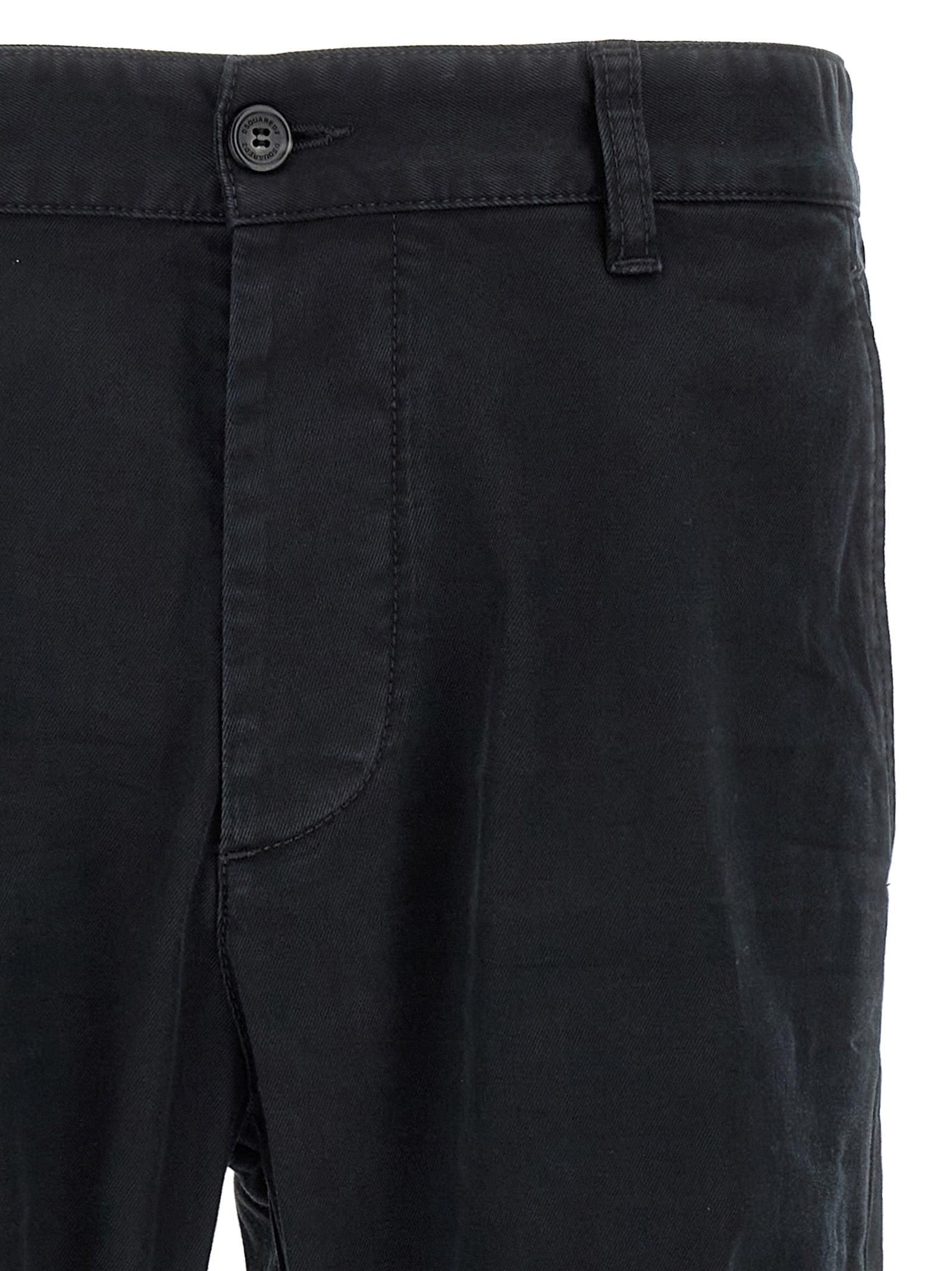 Sexy Chino pants Black Cotton
