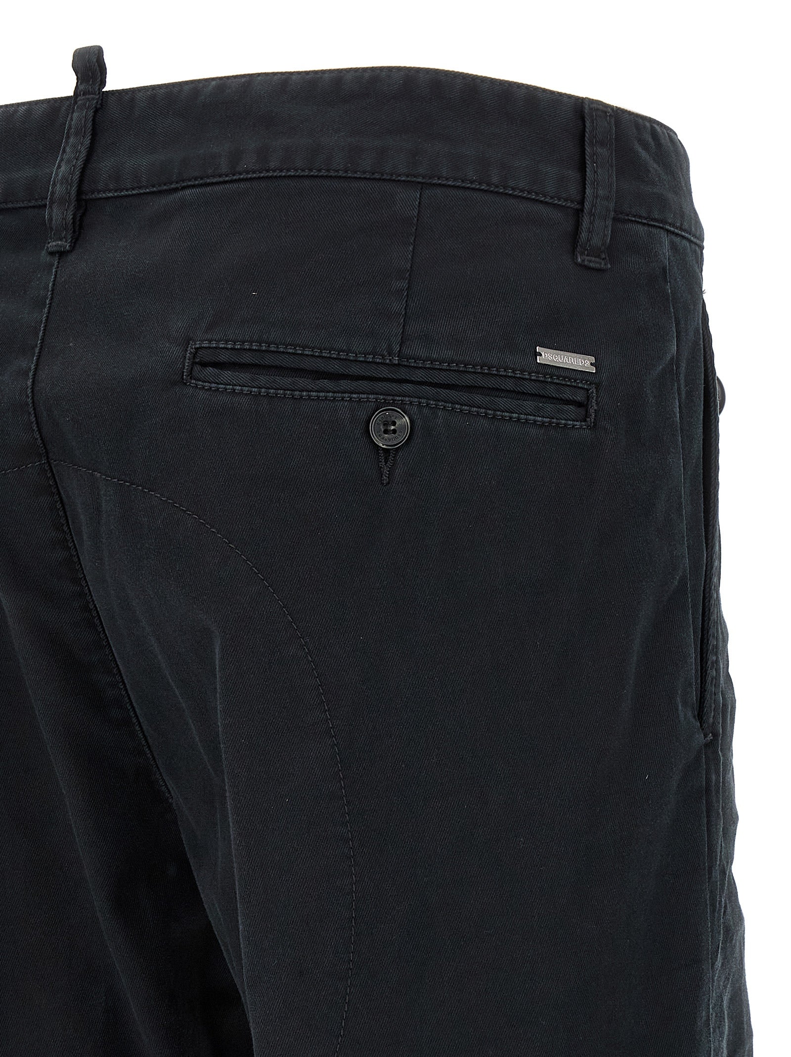 Sexy Chino pants Black Cotton