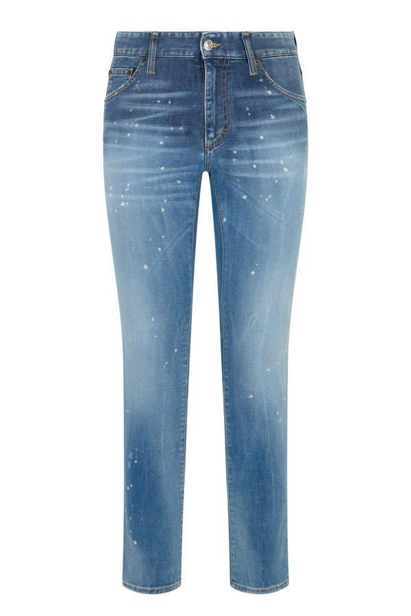 Skinny Jeans Medium Blue Cotton