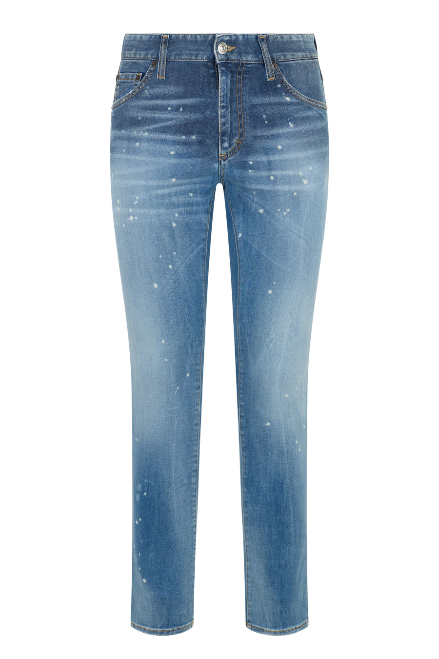 Skinny Jeans Medium Blue Cotton