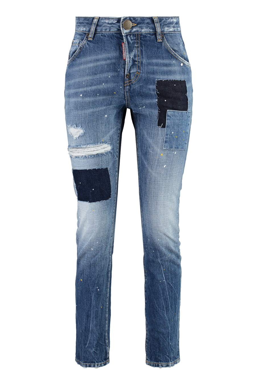 Cool Girl Cropped Jeans Denim Cotton