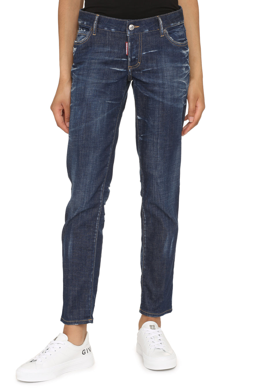 Jennifer Straight-Leg Jeans Denim Cotton