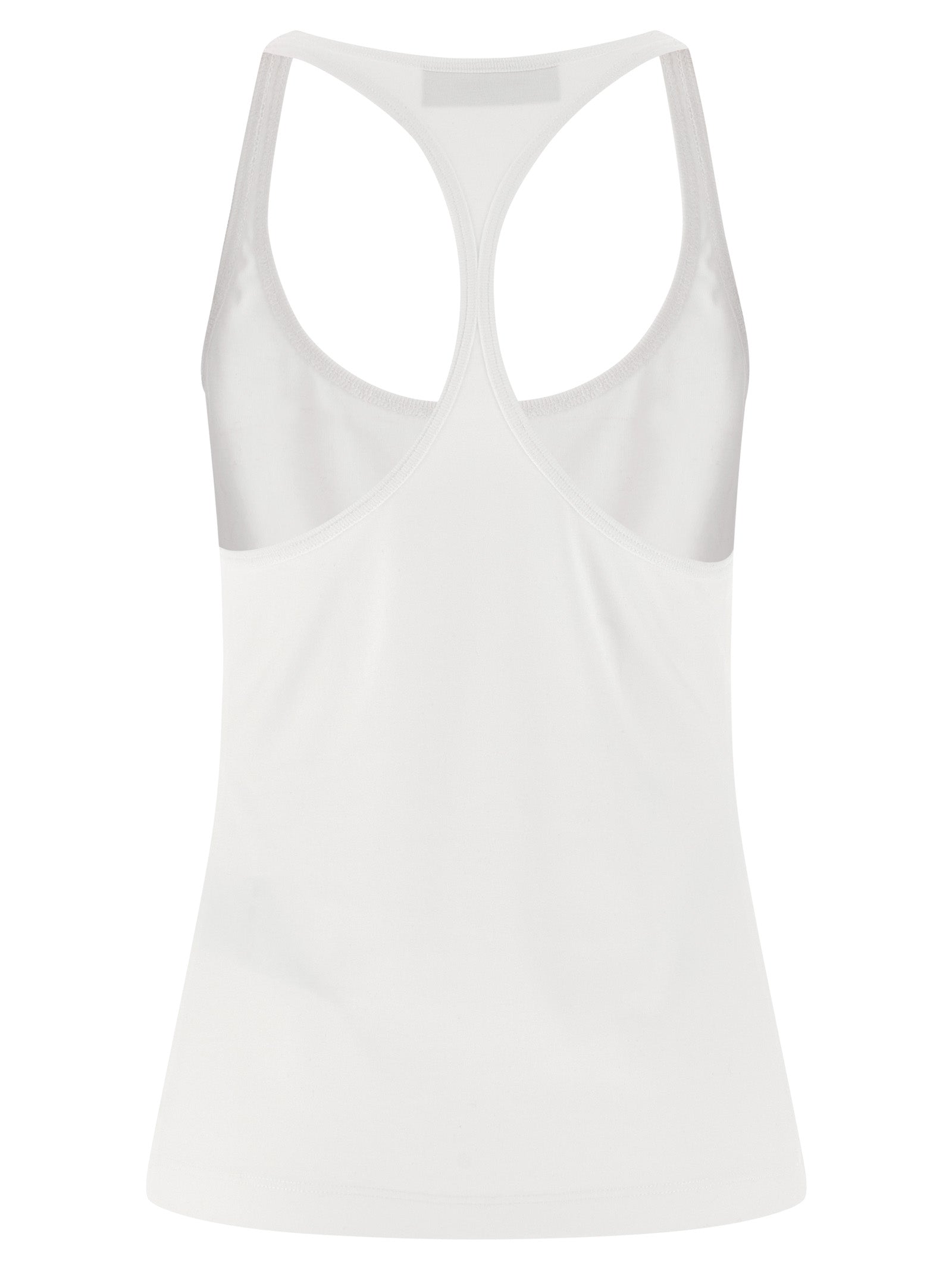 Embroidery tank top White Cotton Tops