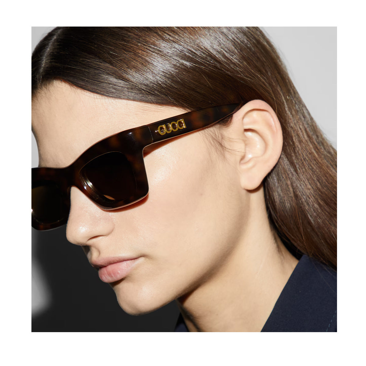 GG1773S Gucci Lido 015 Havana Marrone Recycled Acetate Occhiali Sole