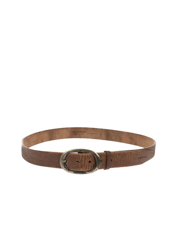 Dsquared2 100% Leather belt in brown