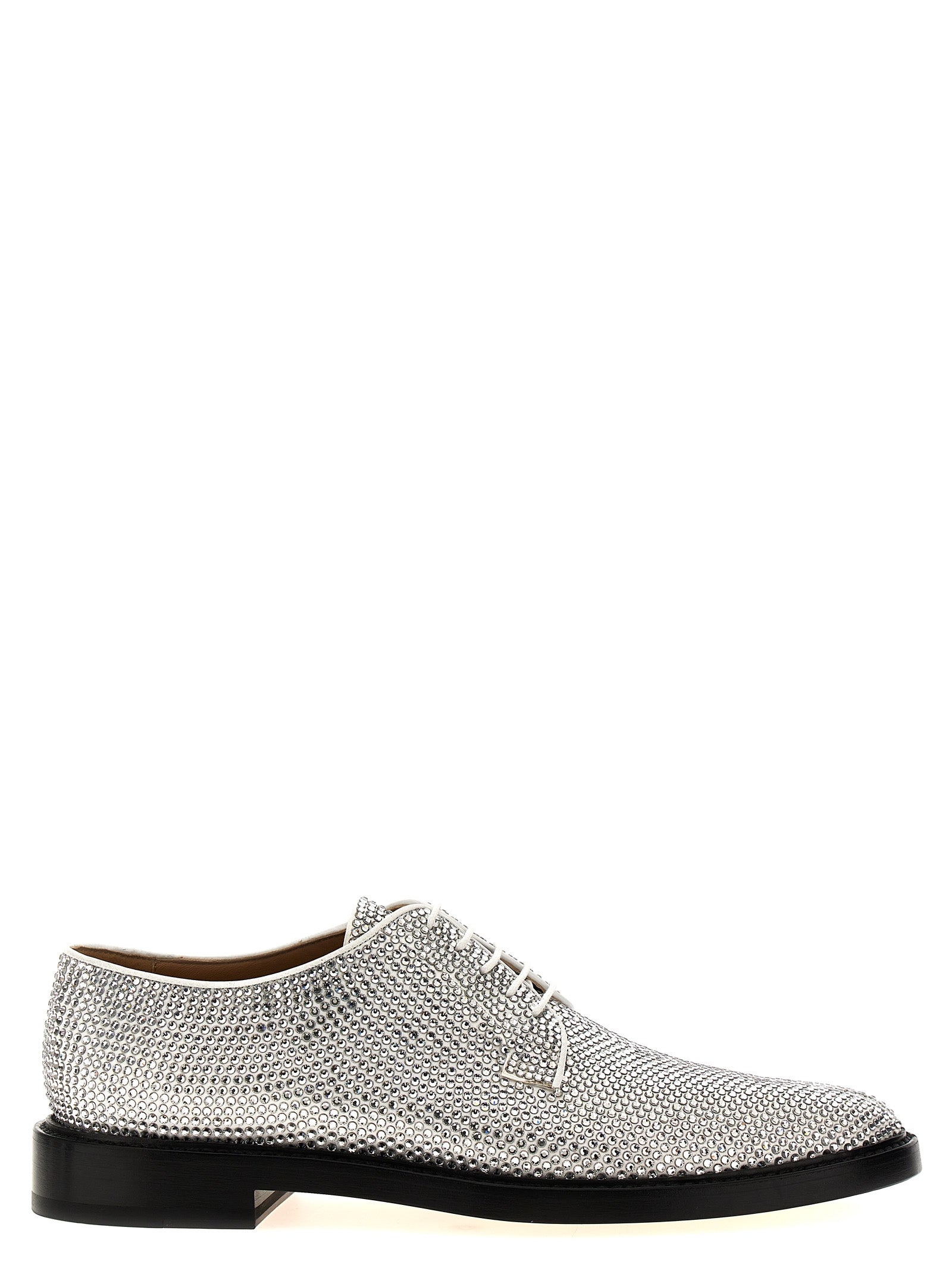 Tabi lace up shoes Silver Crs