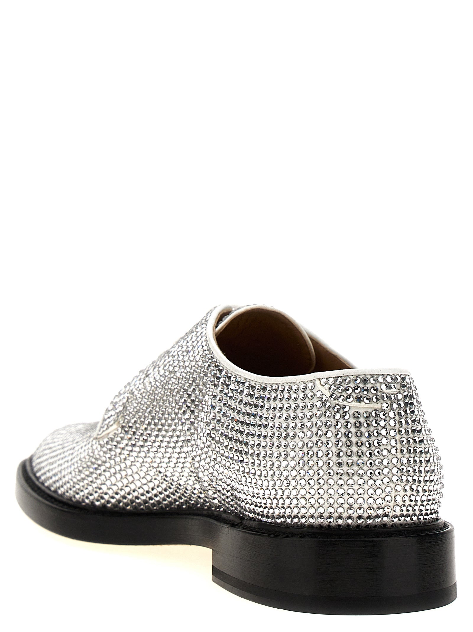 Tabi lace up shoes Silver Crs