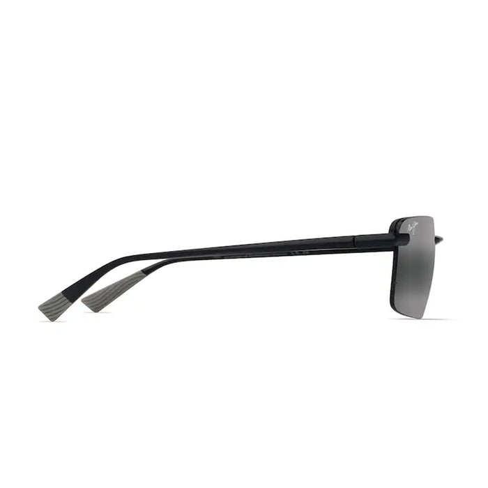 Maui Jim LAULIMA grey matte black Nero Propionate Occhiali Sole