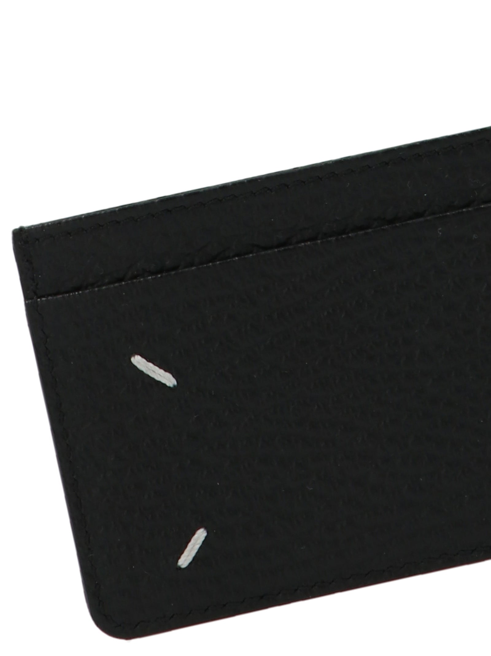 Logo card holder Black Calf Leather (bos Taurus) Wallets, Holders