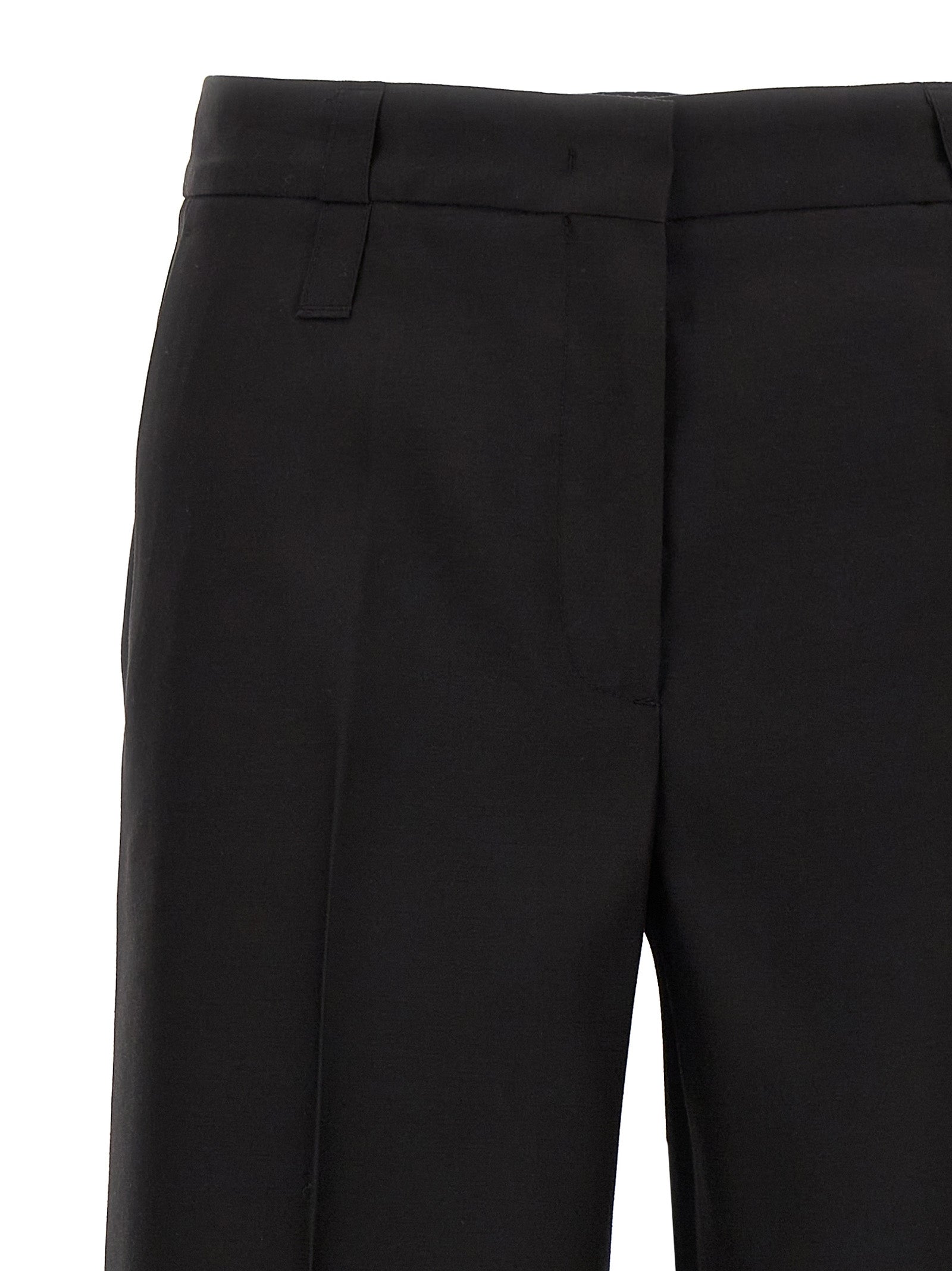Ima pants Black Virgin Wool Silk