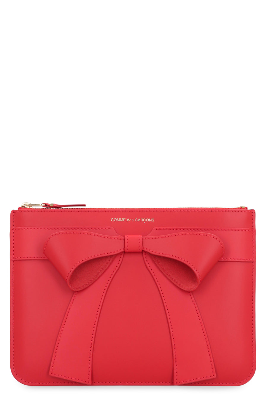 Leather Pouch Red Calf Clutch Bags