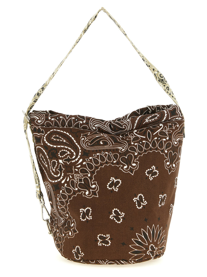 Seau bucket bag Brown Cotton Shoulder
