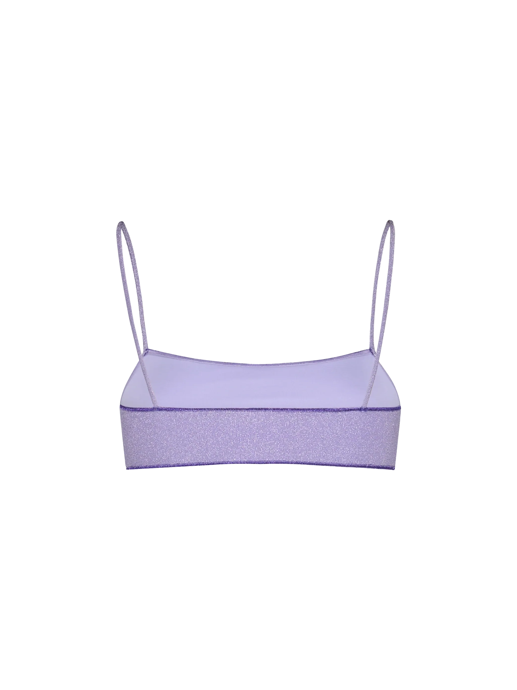 Lilac Sadie Lurex Bralette Bikini Top Pink