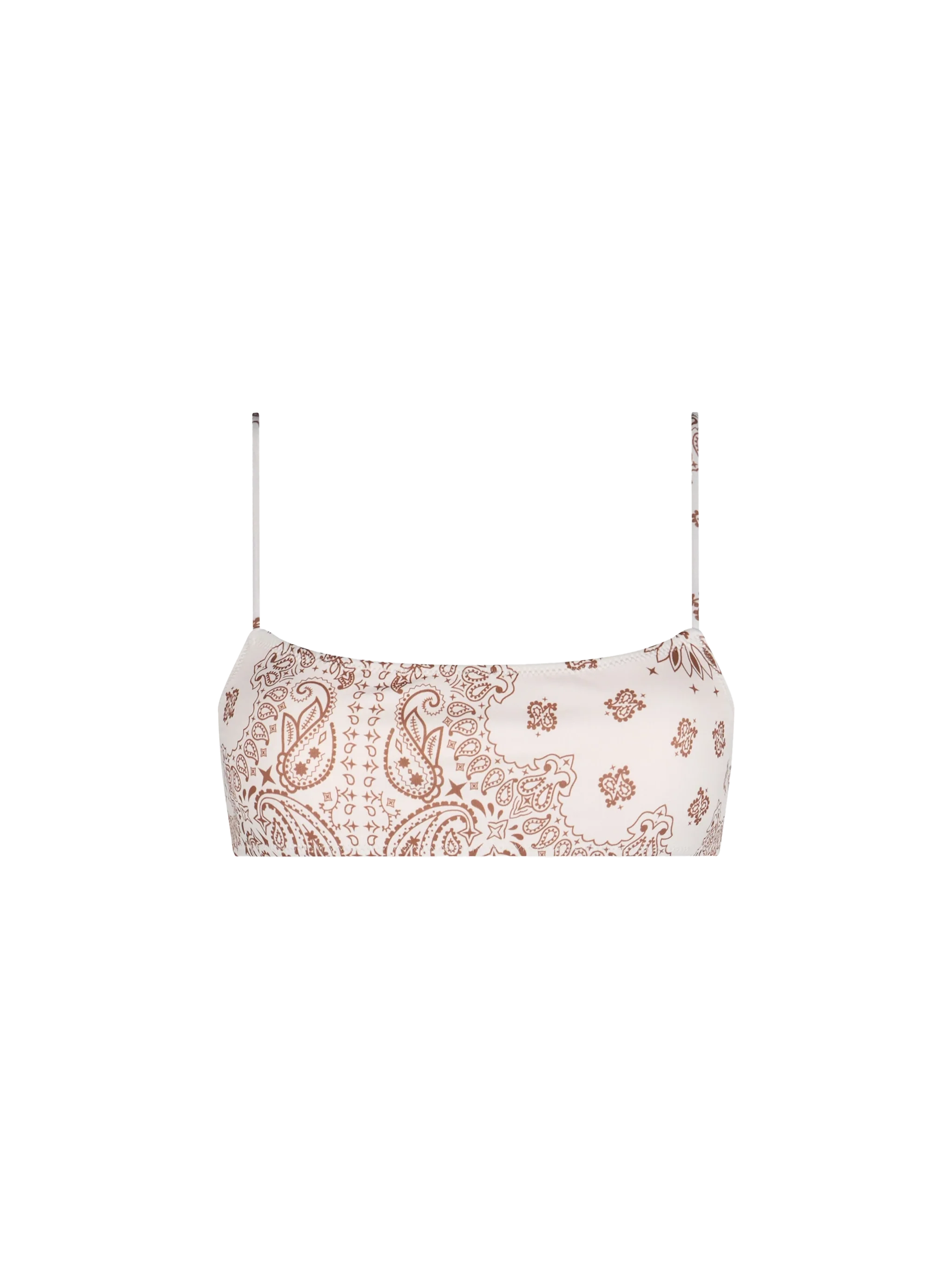 Sadie Bandanna Bralette Bikini Top White