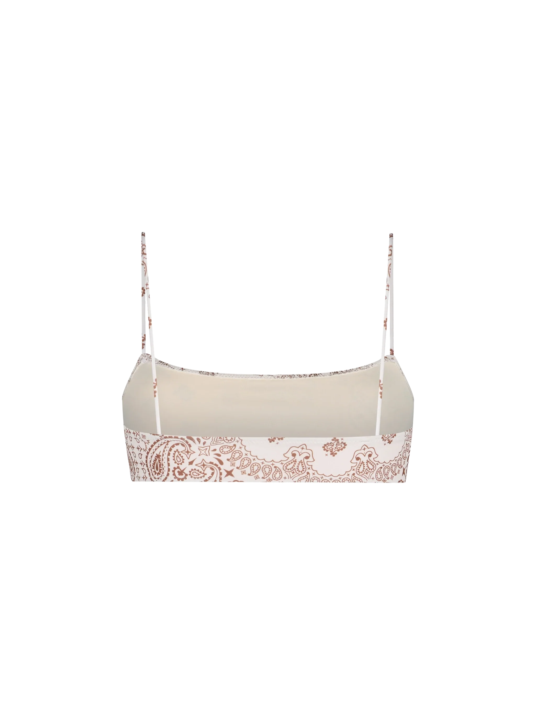 Sadie Bandanna Bralette Bikini Top White