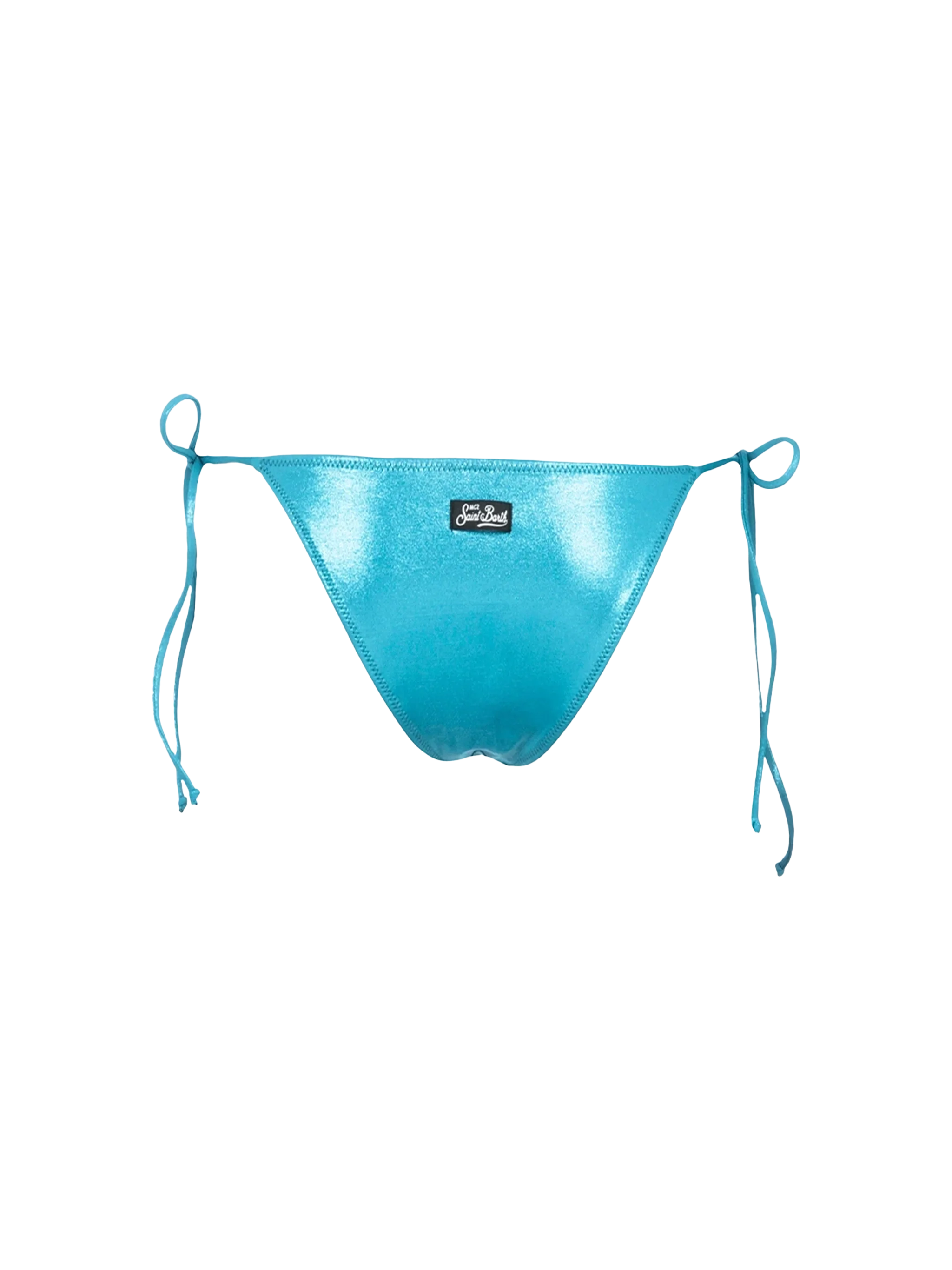 Green Laminated Marielle Swim Briefs Bottom