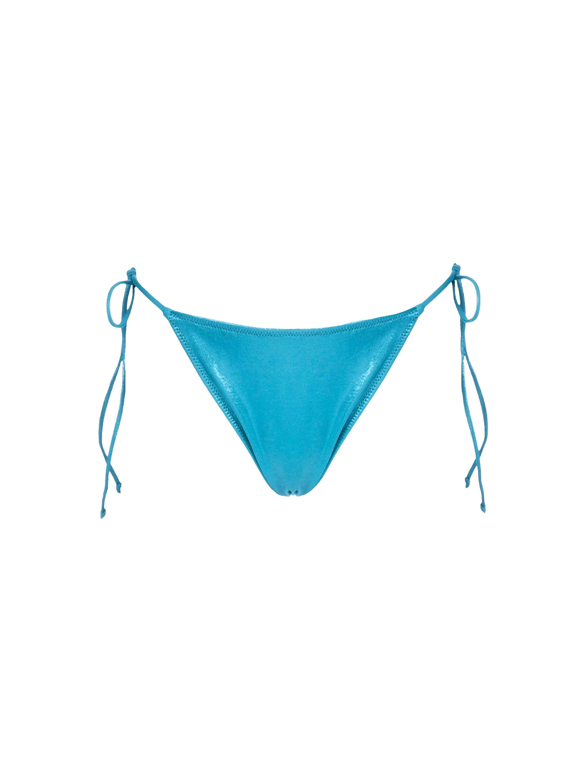 Green Laminated Marielle Swim Briefs Bottom