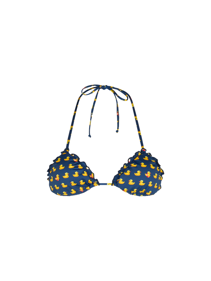 Sagittarius Classic Triangle Top With Ducky Print Blue