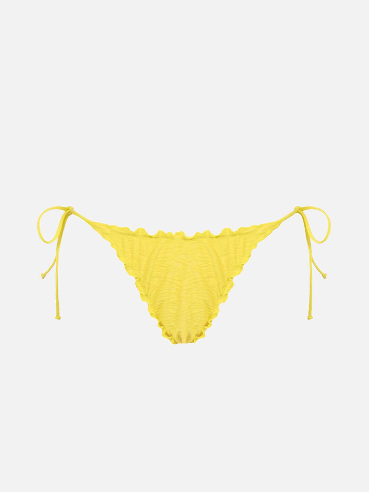 Miami Embossed Zebra Swim Briefs Yellow Bottom