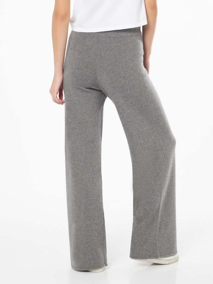 Knitted Grey Palazzo Pants