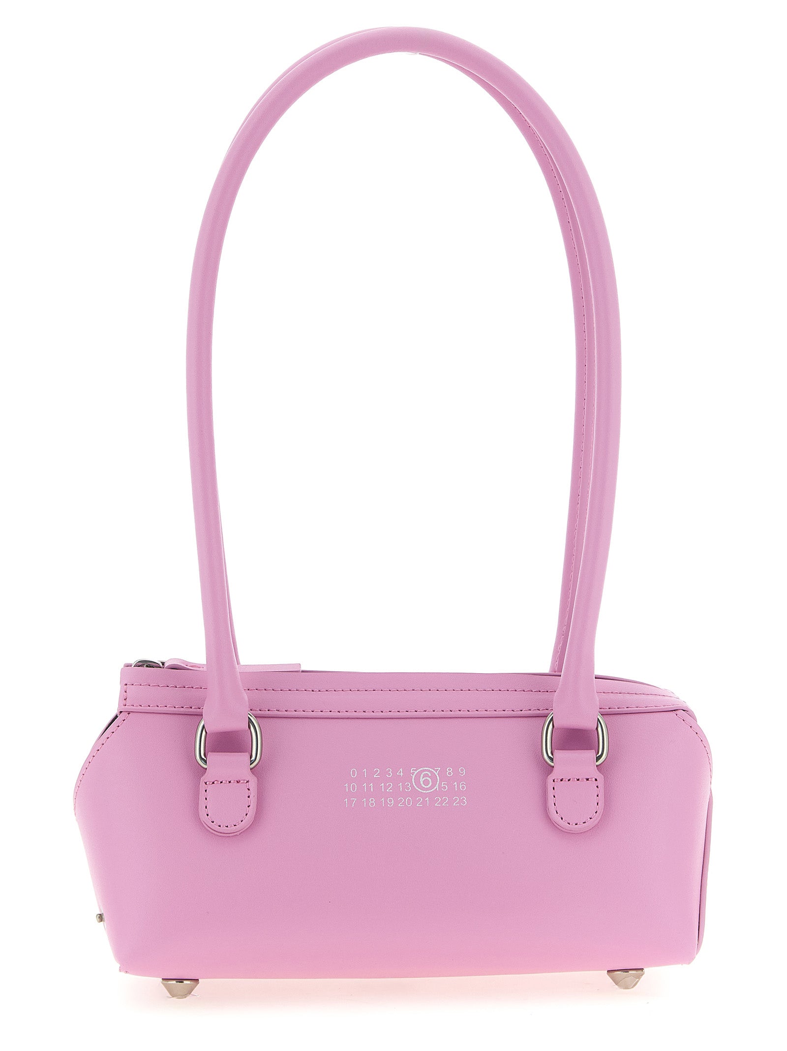 Bauletto Mini Shoulder Bag Pink Cow Leather (bos Taurus)