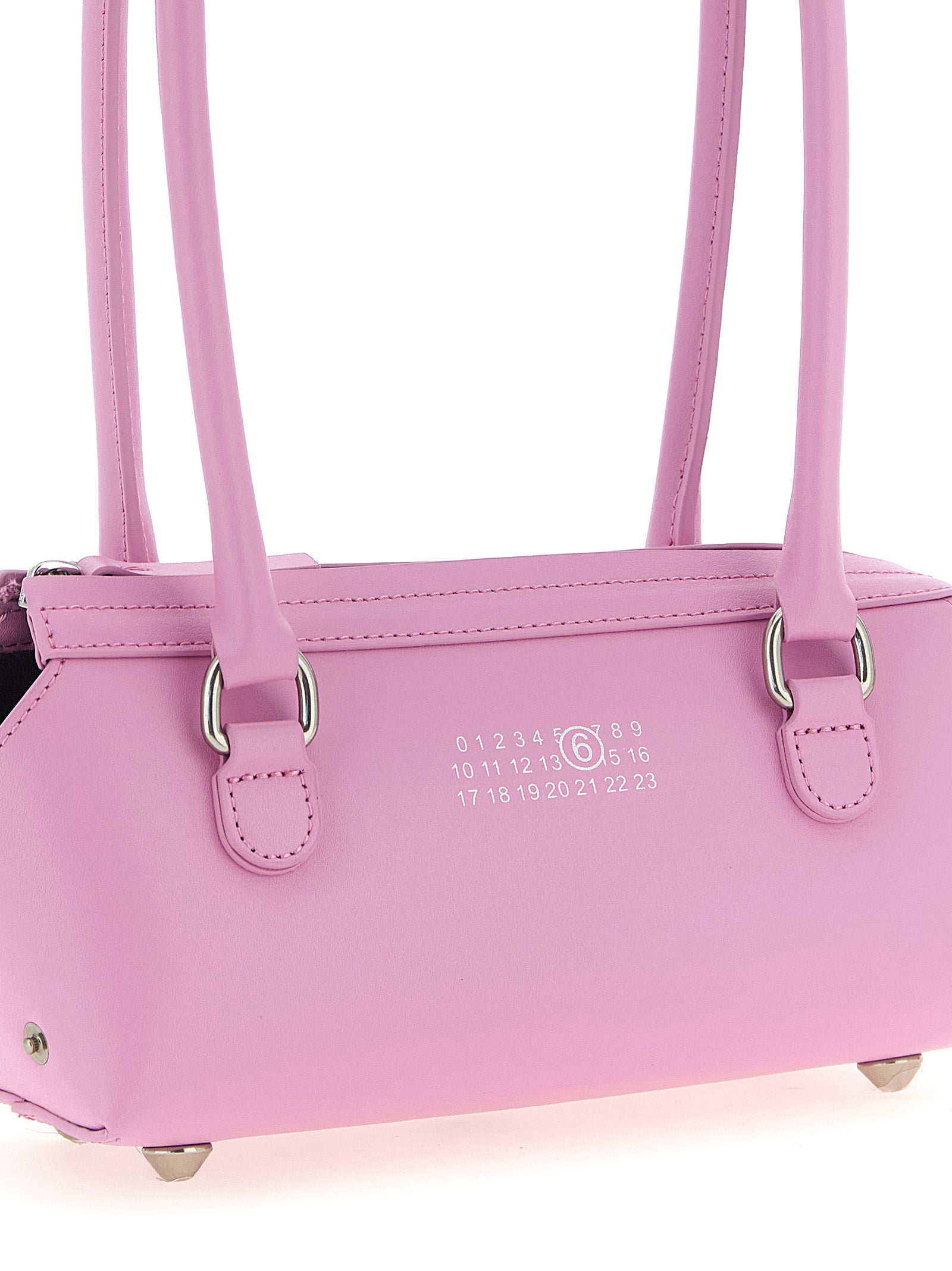 Bauletto Mini Shoulder Bag Pink Cow Leather (bos Taurus)