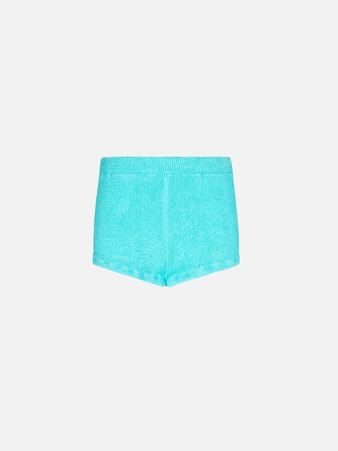 Girl Water Green Crinkle Shorts Pant