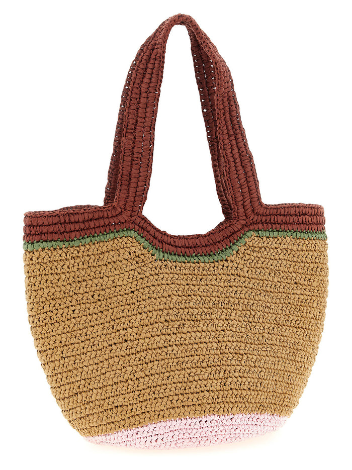 Small Seaside shopping bag Multicolor Paper Tote