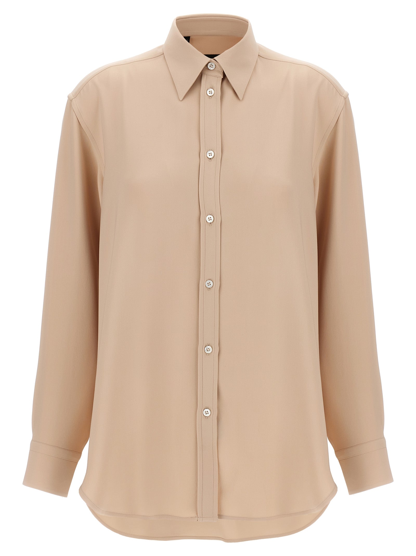 Cady silk shirt Pink Shirt, Blouse