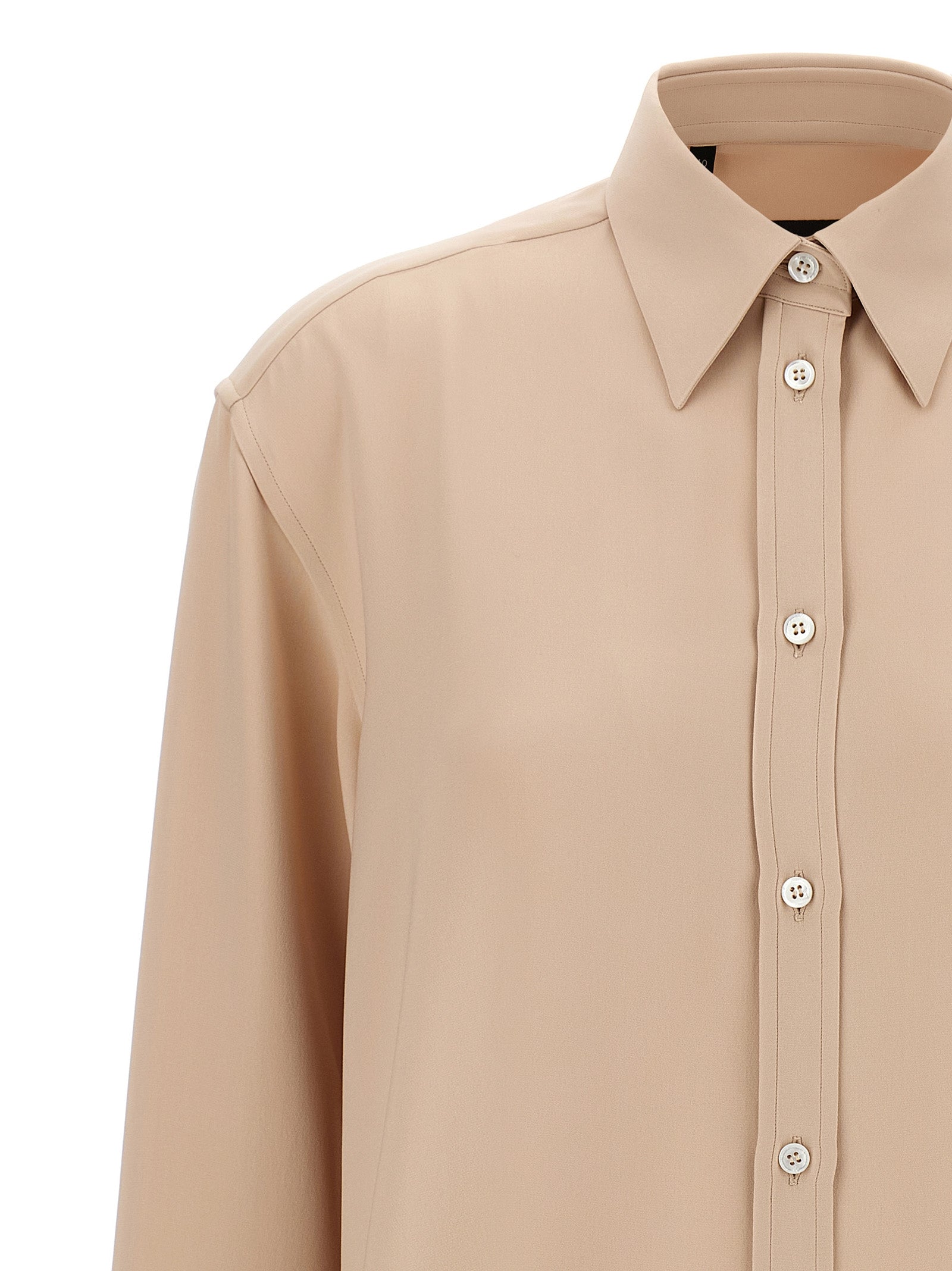 Cady silk shirt Pink Shirt, Blouse