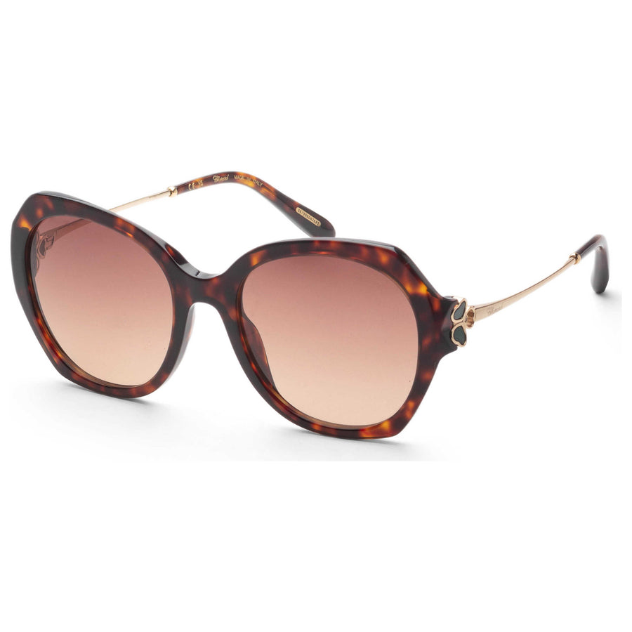 Preloved - Chopard Womens 54mm Brown Yellow Havana Sunglasses Sch354v540743 One Color