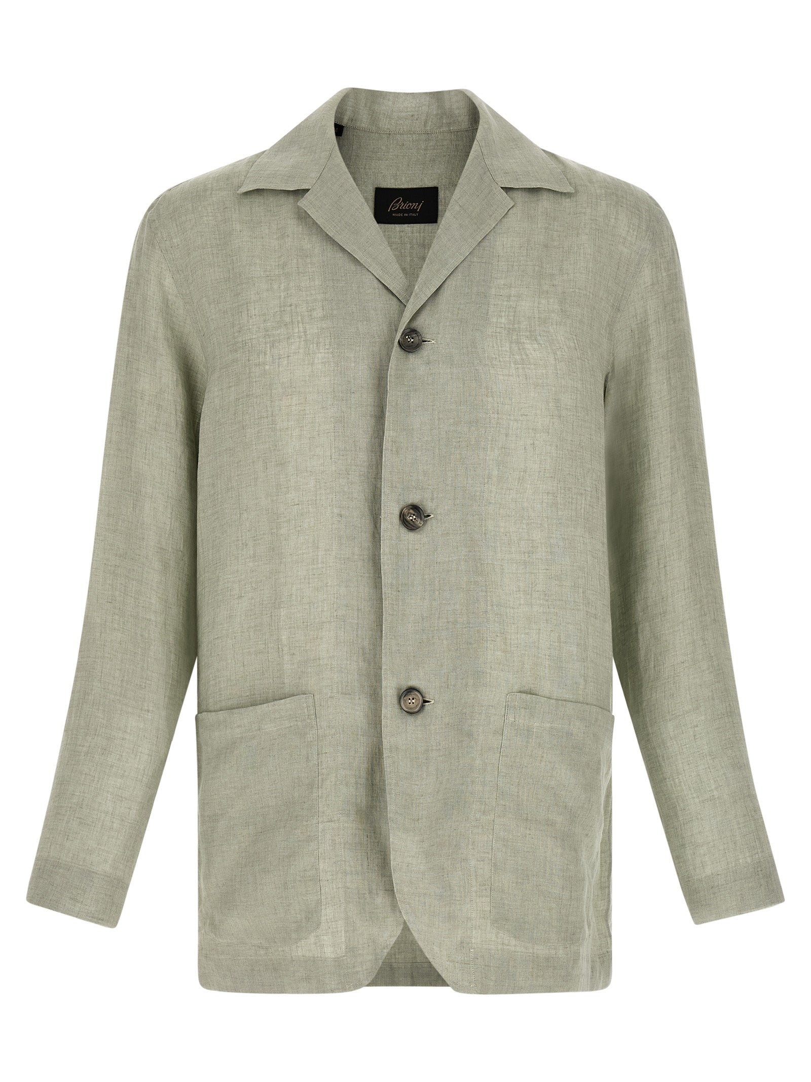 Blazer shirt Green Linen Shirt, Blouse