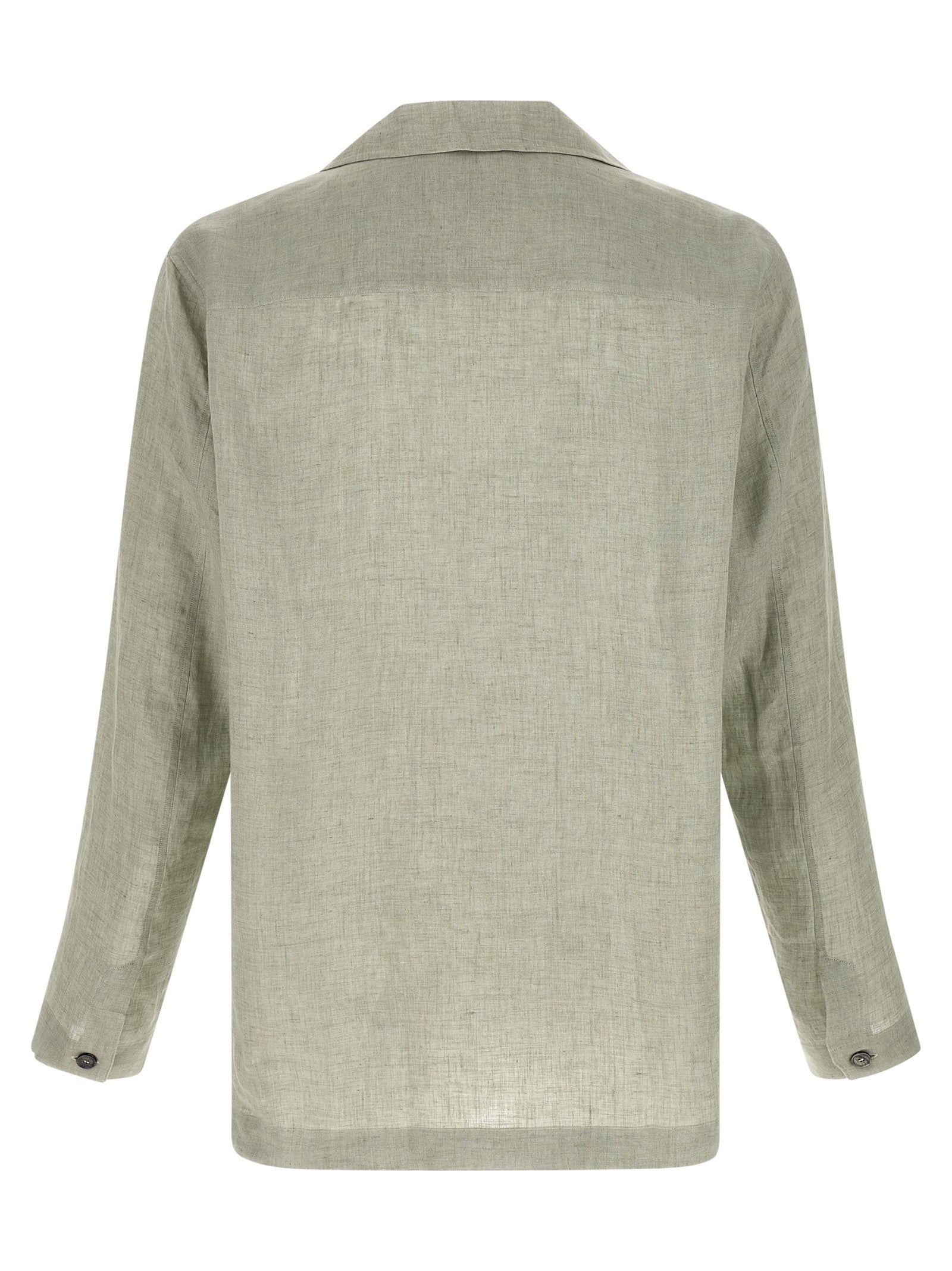 Blazer shirt Green Linen Shirt, Blouse