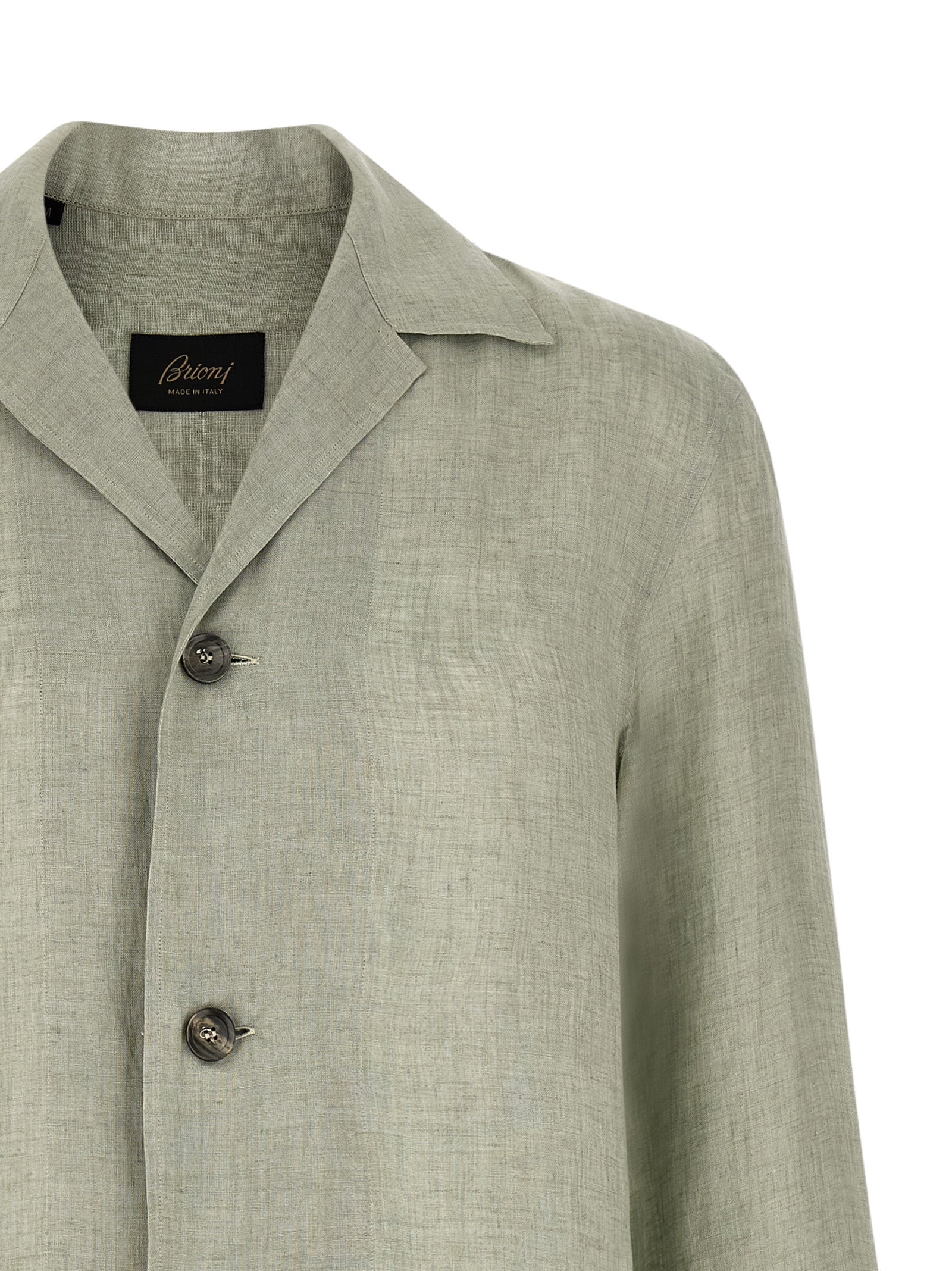 Blazer shirt Green Linen Shirt, Blouse