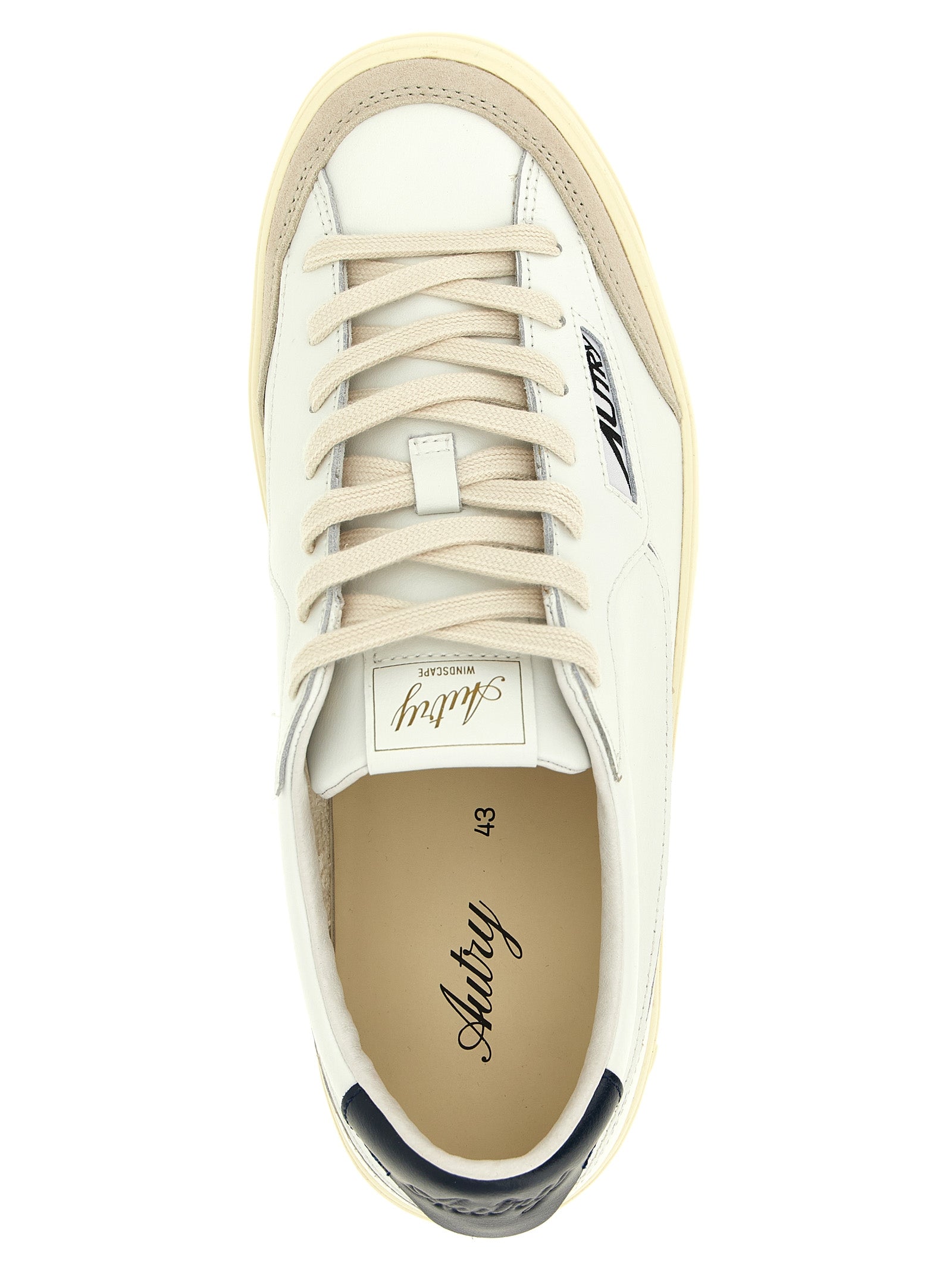 Windscape Low Sneakers White Cow Leather Nylon