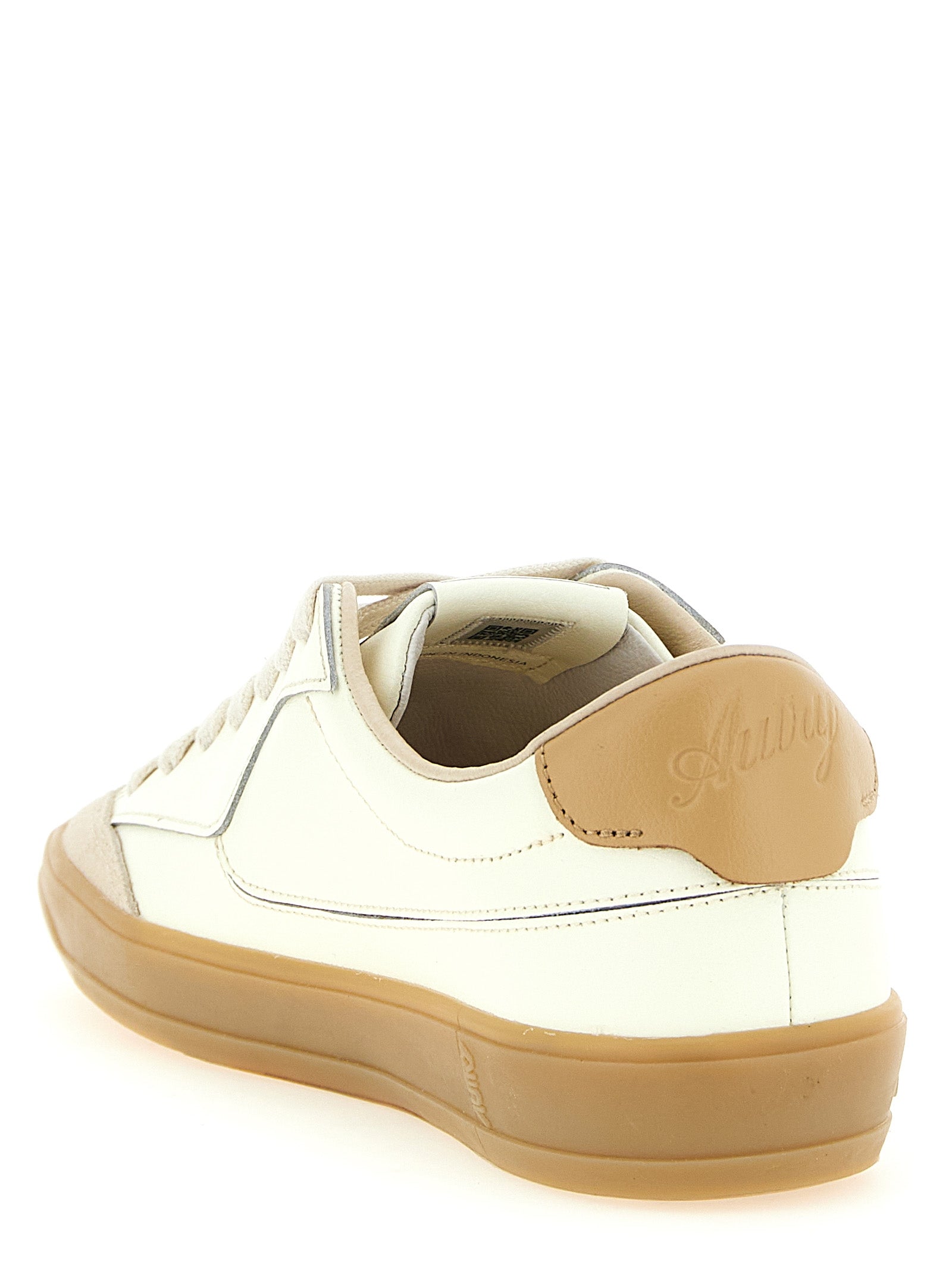 Windscape Low Sneakers Beige Cow Leather Nylon