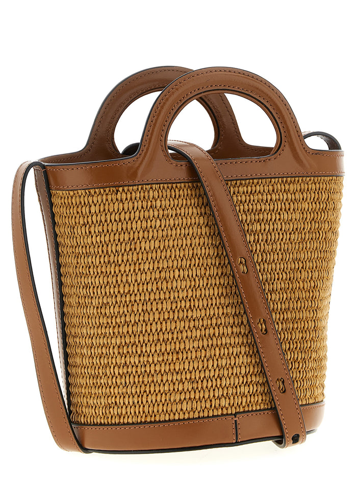 Small Tropicalia bucket bag Brown Cotton Polyamide Hand
