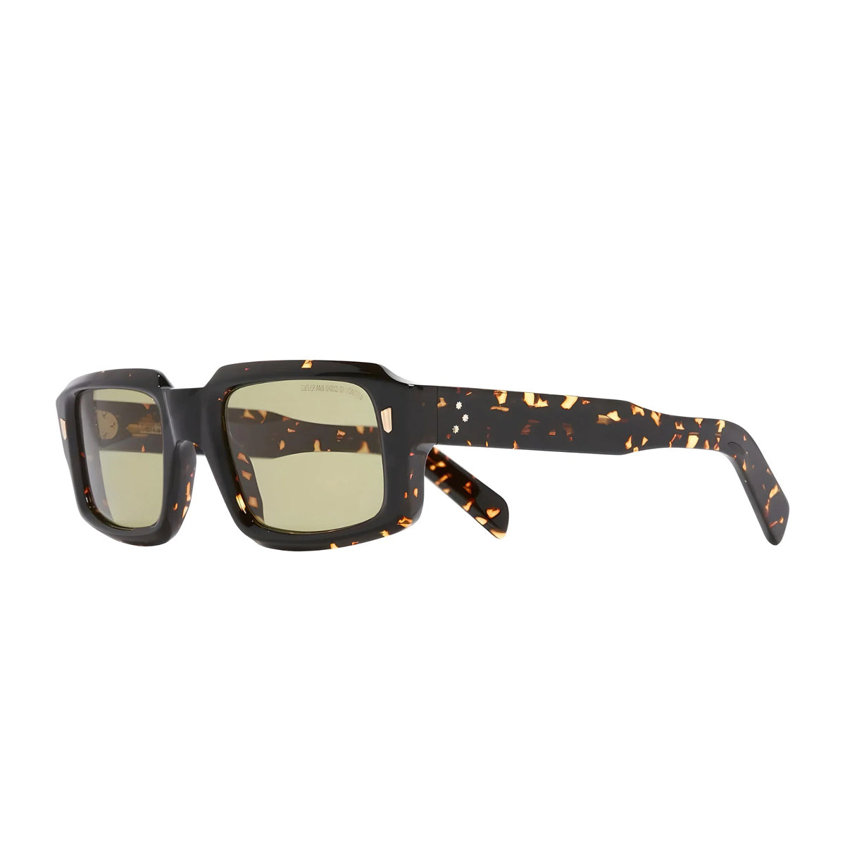Cutler And Gross 9495 02 Black on Havana Marrone Acetate Occhiali Sole